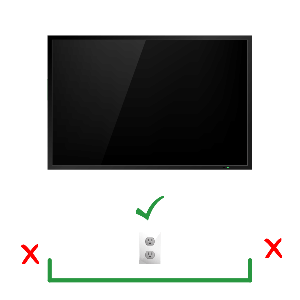 Secure tv mounting
