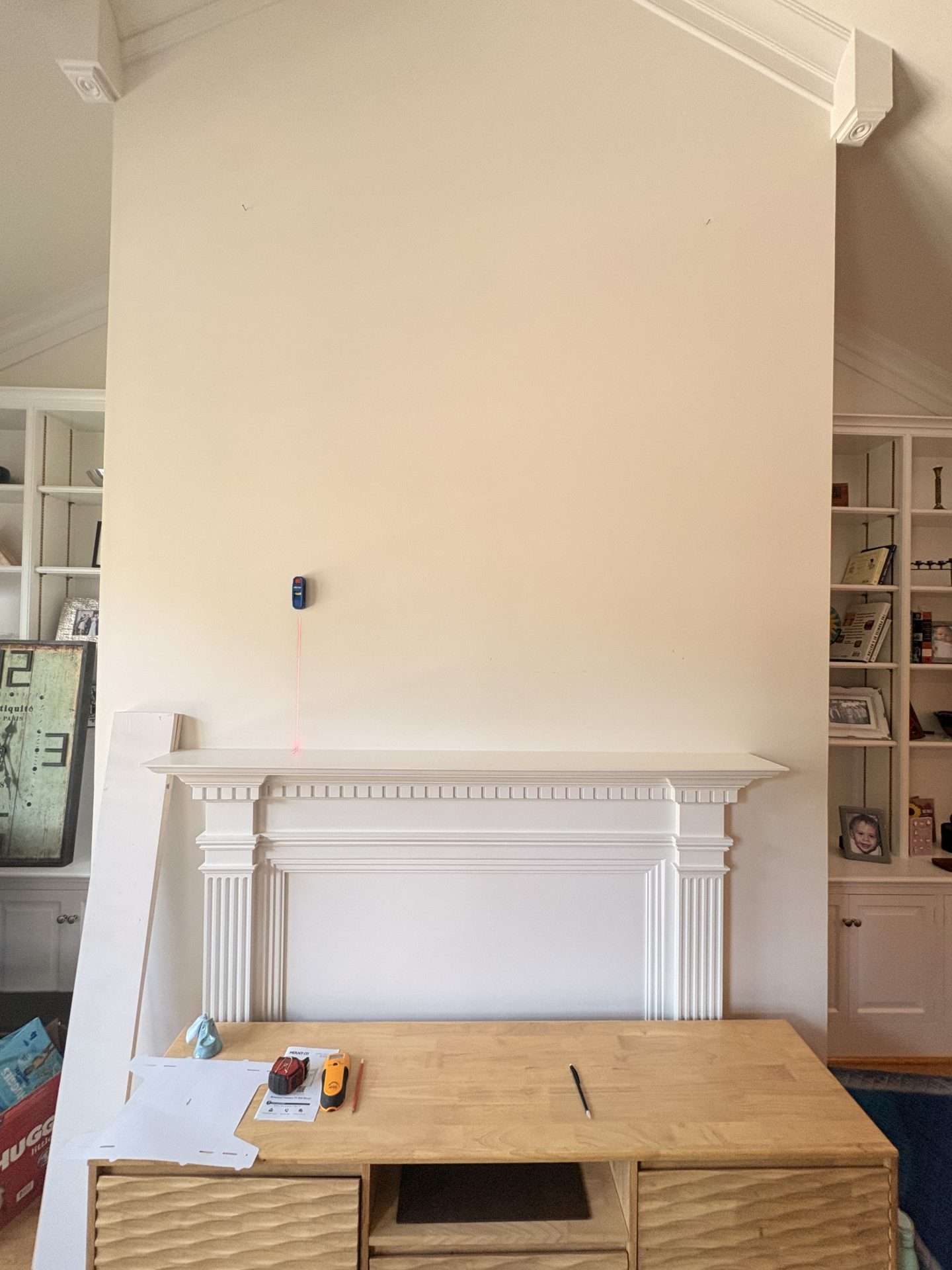 Fireplace wall preparation for television mounting in Georgetown DC